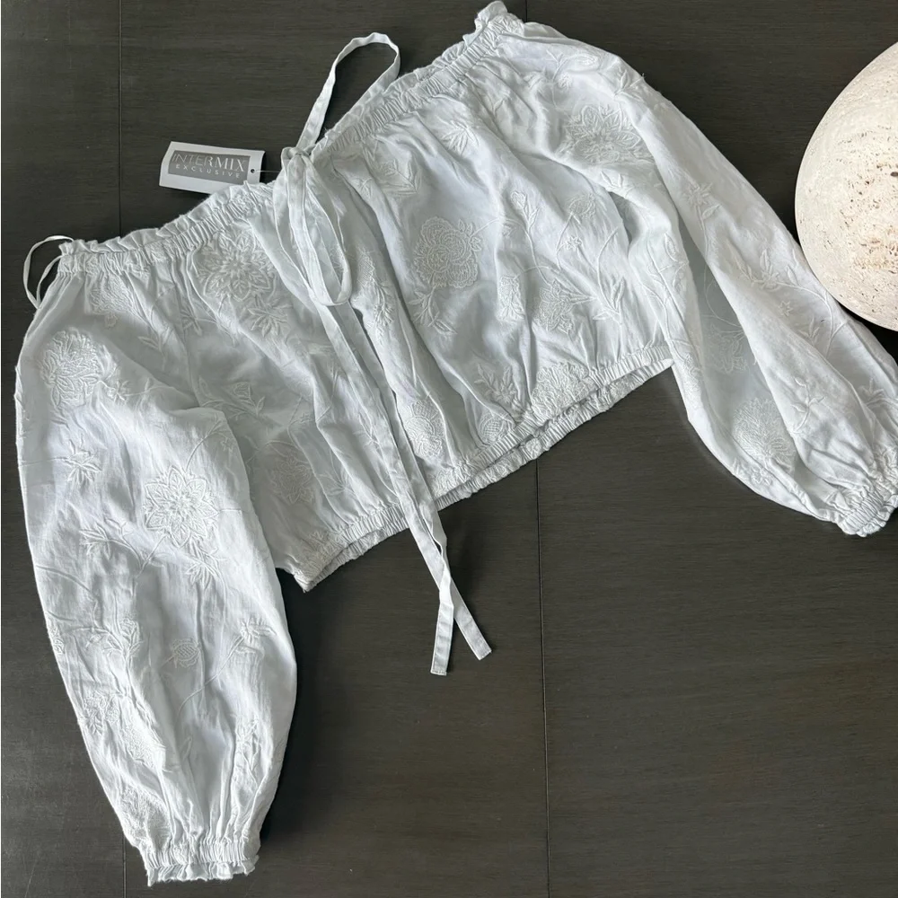 INTERMIX COLD SHOULDER TOP S - Picture 7 of 10